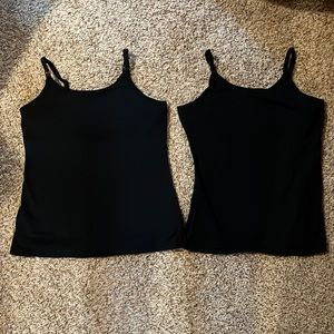 Two Black Nursing Tank Tops